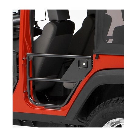 Bestop Jeep Tube Doors HighRock 4x4 Element Doors For Jeep 2007-2018 Wrangler JK Matte Black 51827-01